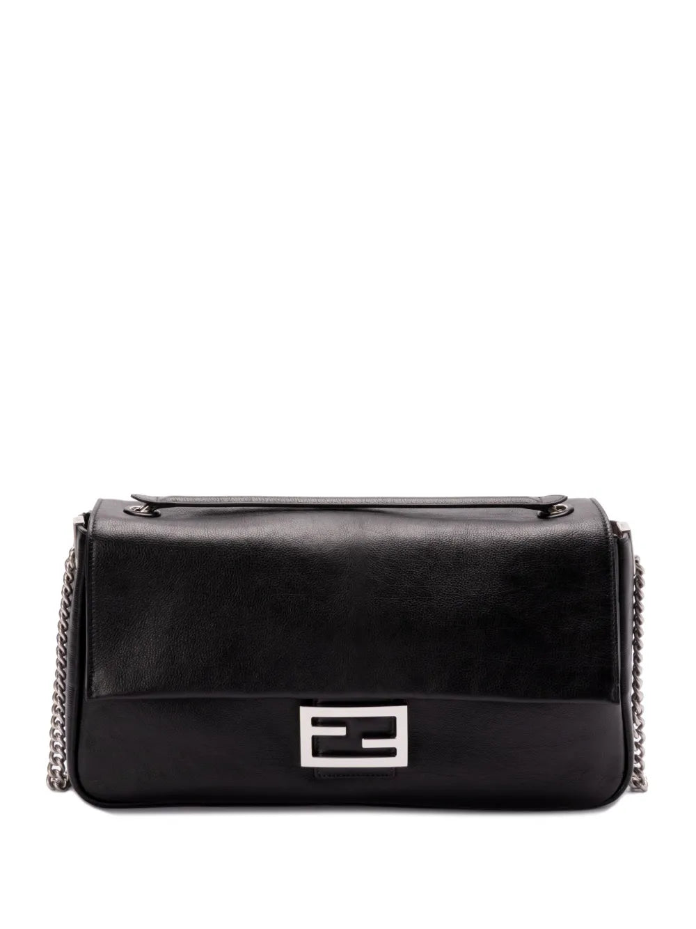 Fendi Leather Baguette Shoulder Bag