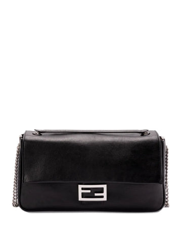 Fendi Leather Baguette Shoulder Bag
