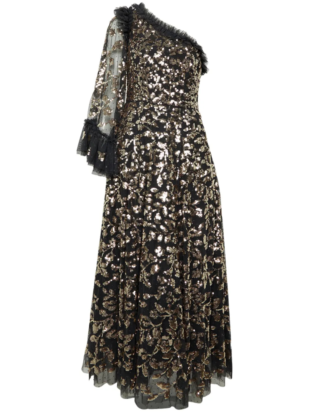Needle Thread Falling Leaves Midi Dress