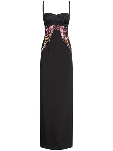 Etro Embroidered Silk Dress