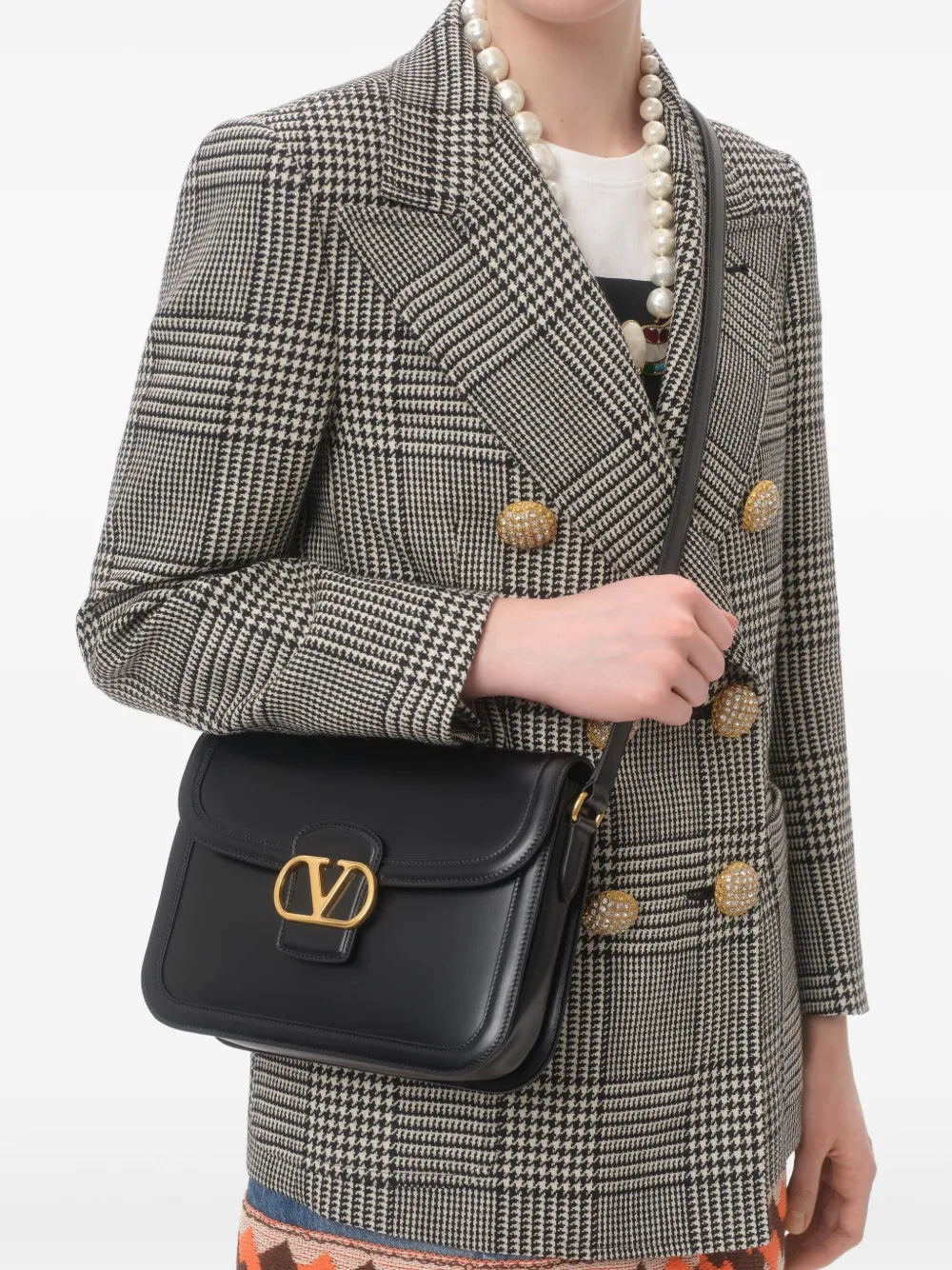 Valentino Garavani 9To5 Leather Shoulder Bag