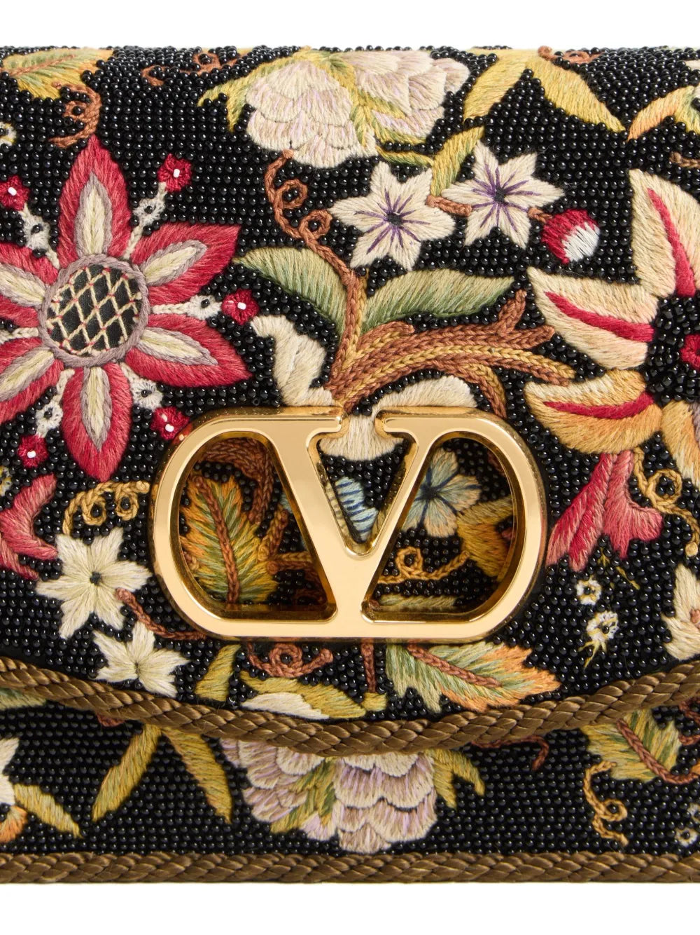 Valentino Garavani Vain Embroidered Shoulder Bag