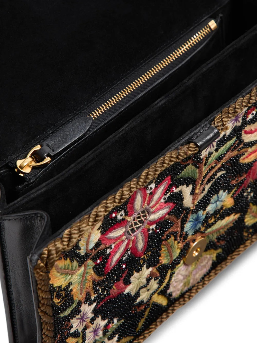 Valentino Garavani Vain Embroidered Shoulder Bag