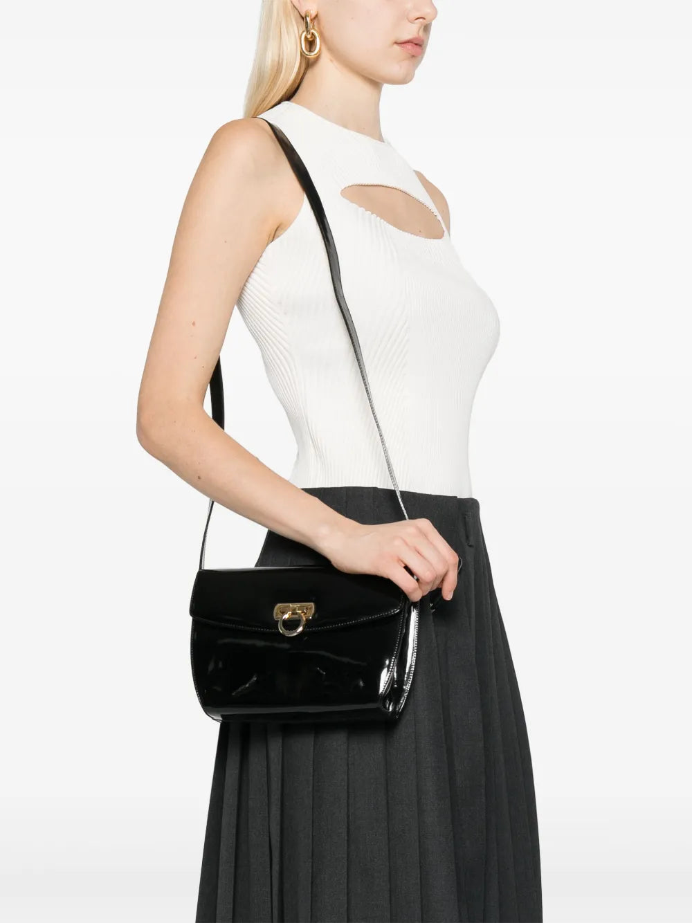 Ferragamo Pre Owned 1990S Gancini Shoulder Bag