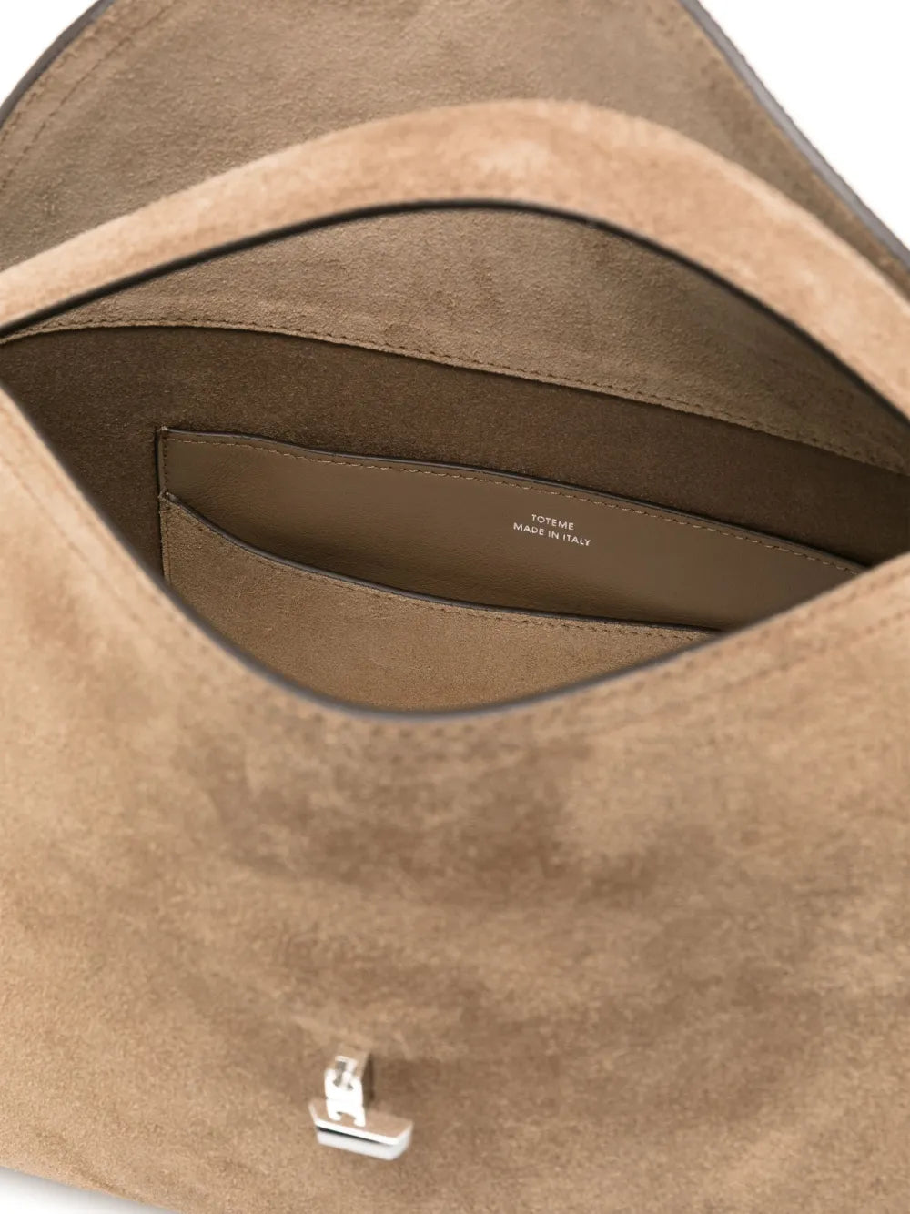 Toteme T Lock Suede Tote Bag