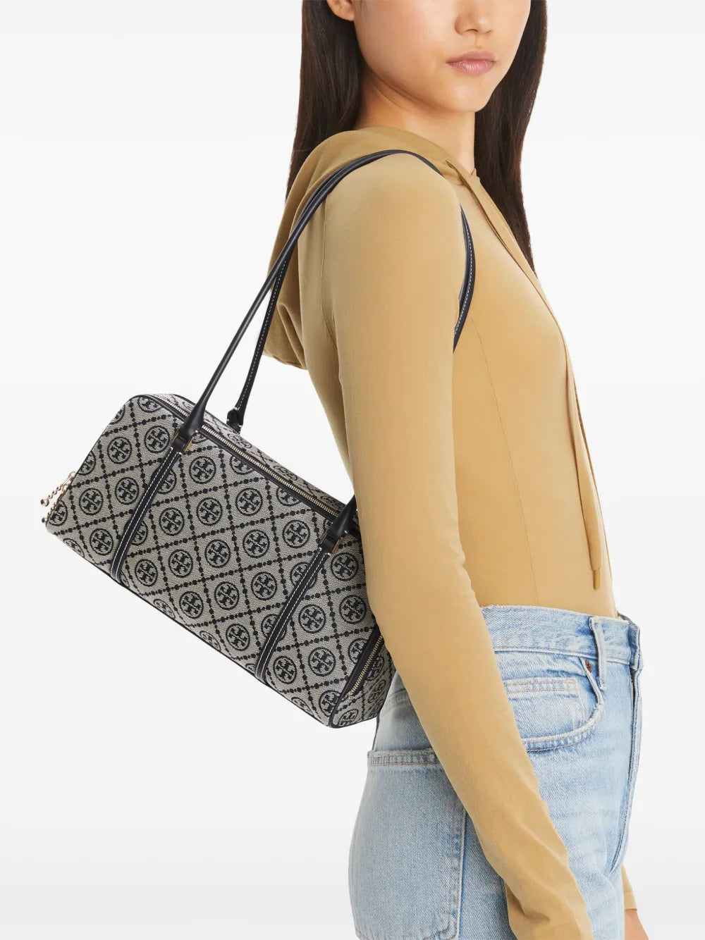 Tory Burch Small T Monogram Marshmallow Shoulder Bag