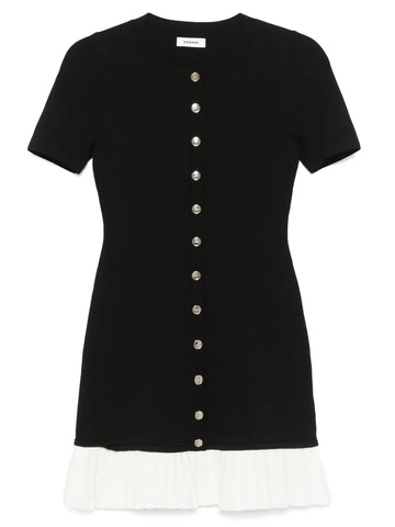 Sandro Pleated Mini Dress