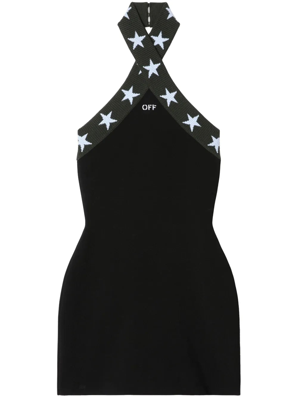 Off White Star Mini Dress