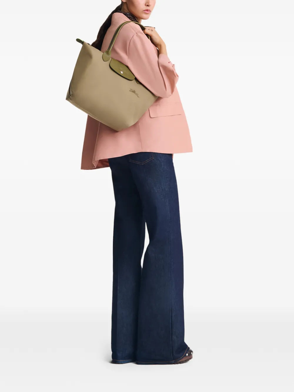 Longchamp L Le Pliage Green Tote Bag
