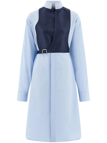 Ferragamo Contrasting Panel Shirt Dress