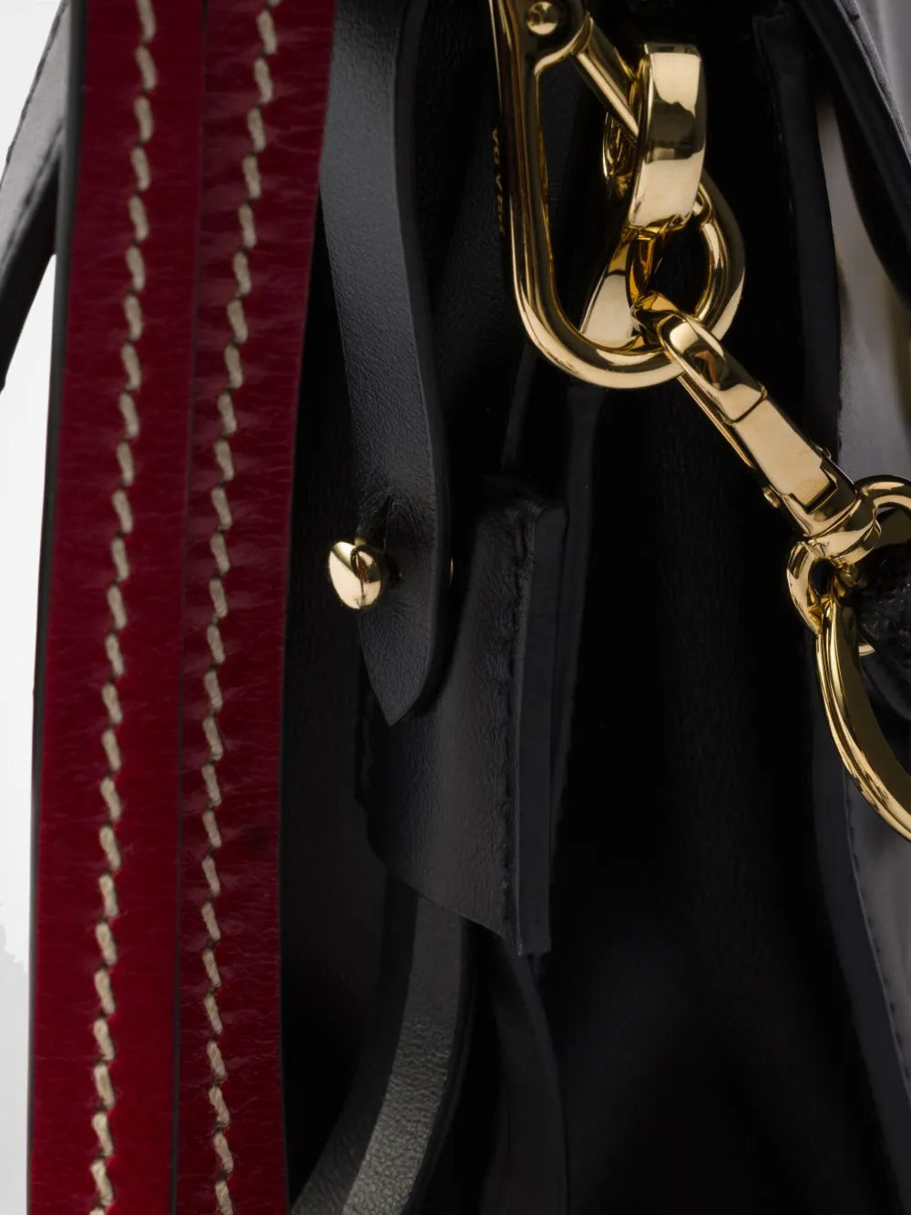 Prada Small Soft Sound Leather Shoulder Bag