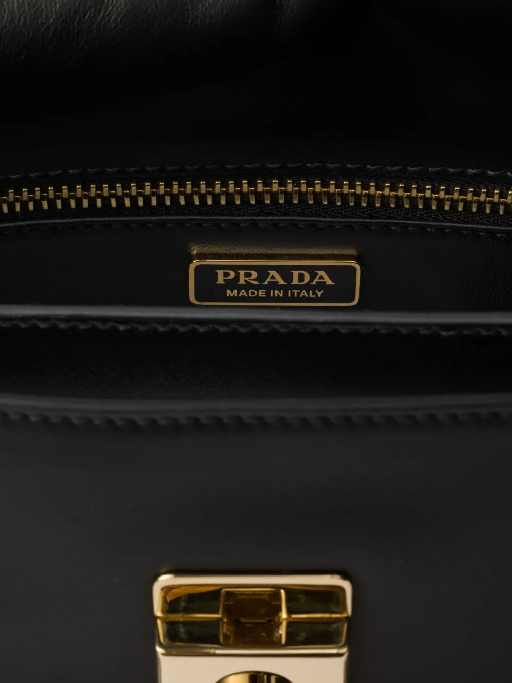 Prada Small Soft Sound Leather Shoulder Bag