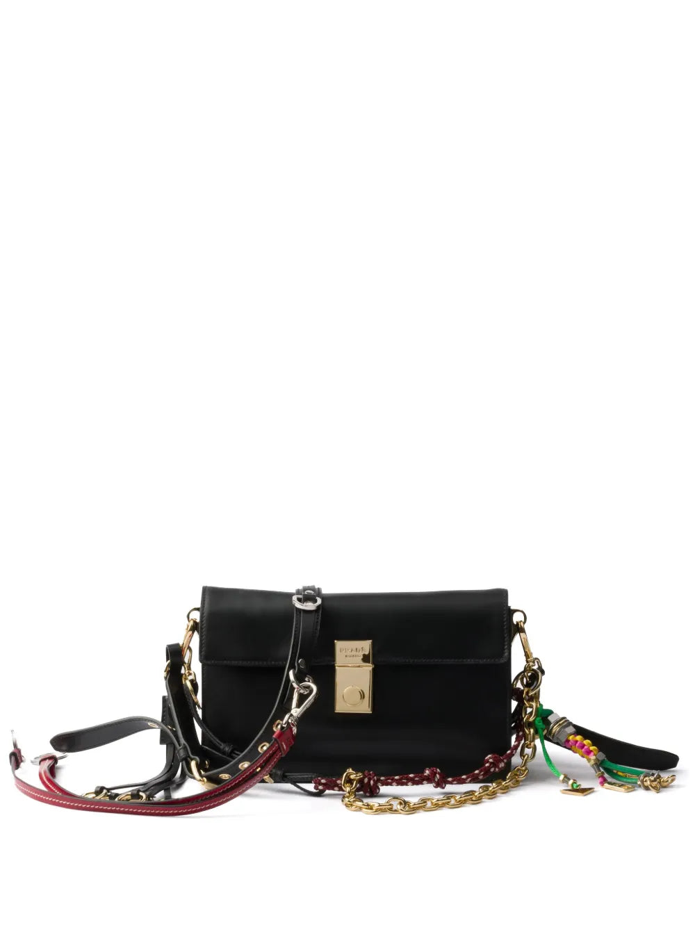 Prada Small Soft Sound Leather Shoulder Bag