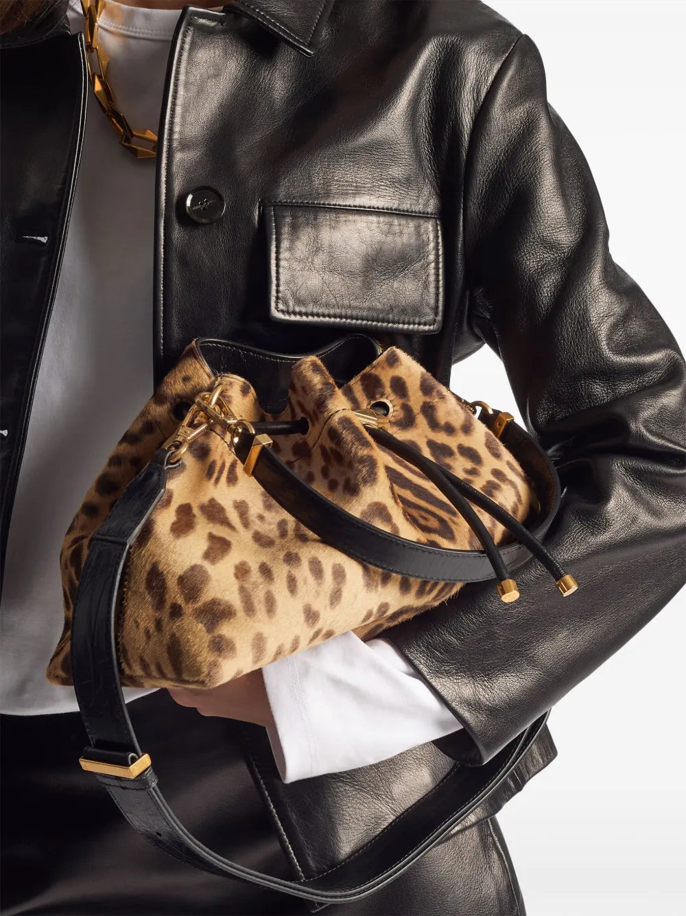 Jimmy Choo Cinch M Bucket Bag