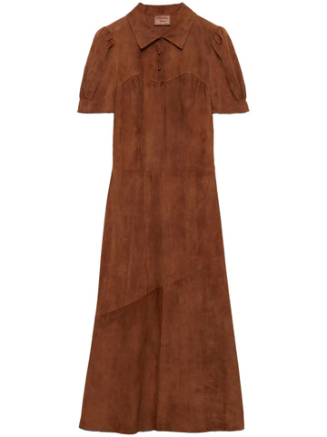 Prada Suede Midi Dress