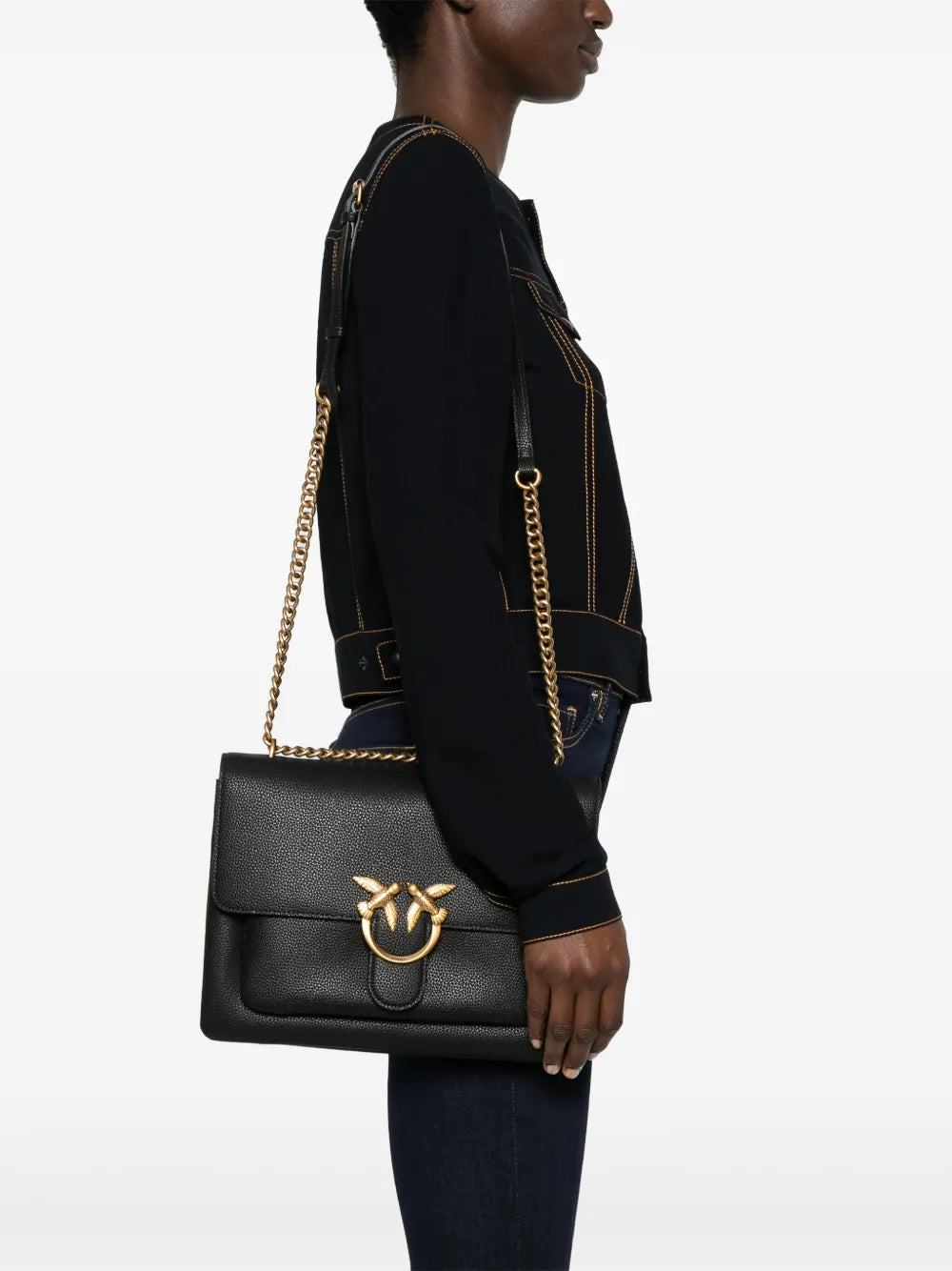 Pinko Love One Soft Shoulder Bag