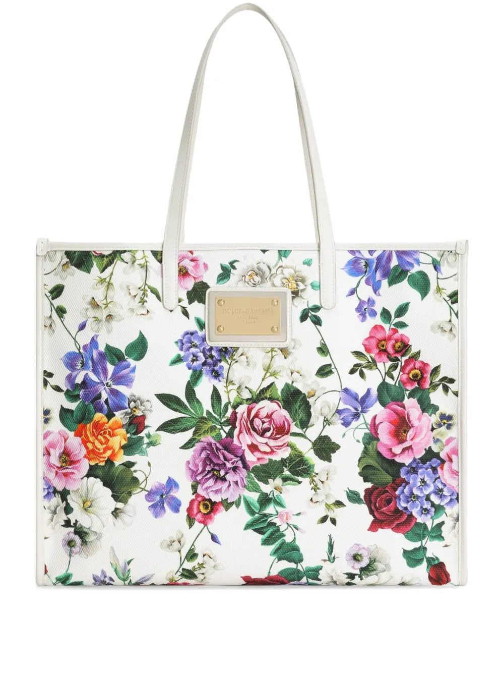 Dolce Gabbana Large Floral Print Shoulder Bag