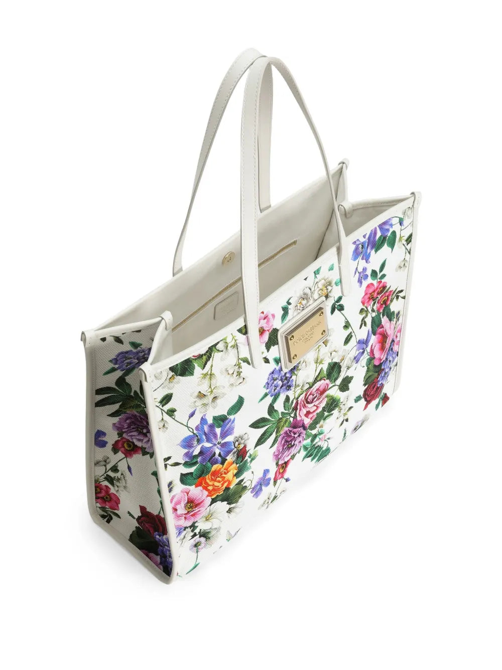 Dolce Gabbana Large Floral Print Shoulder Bag