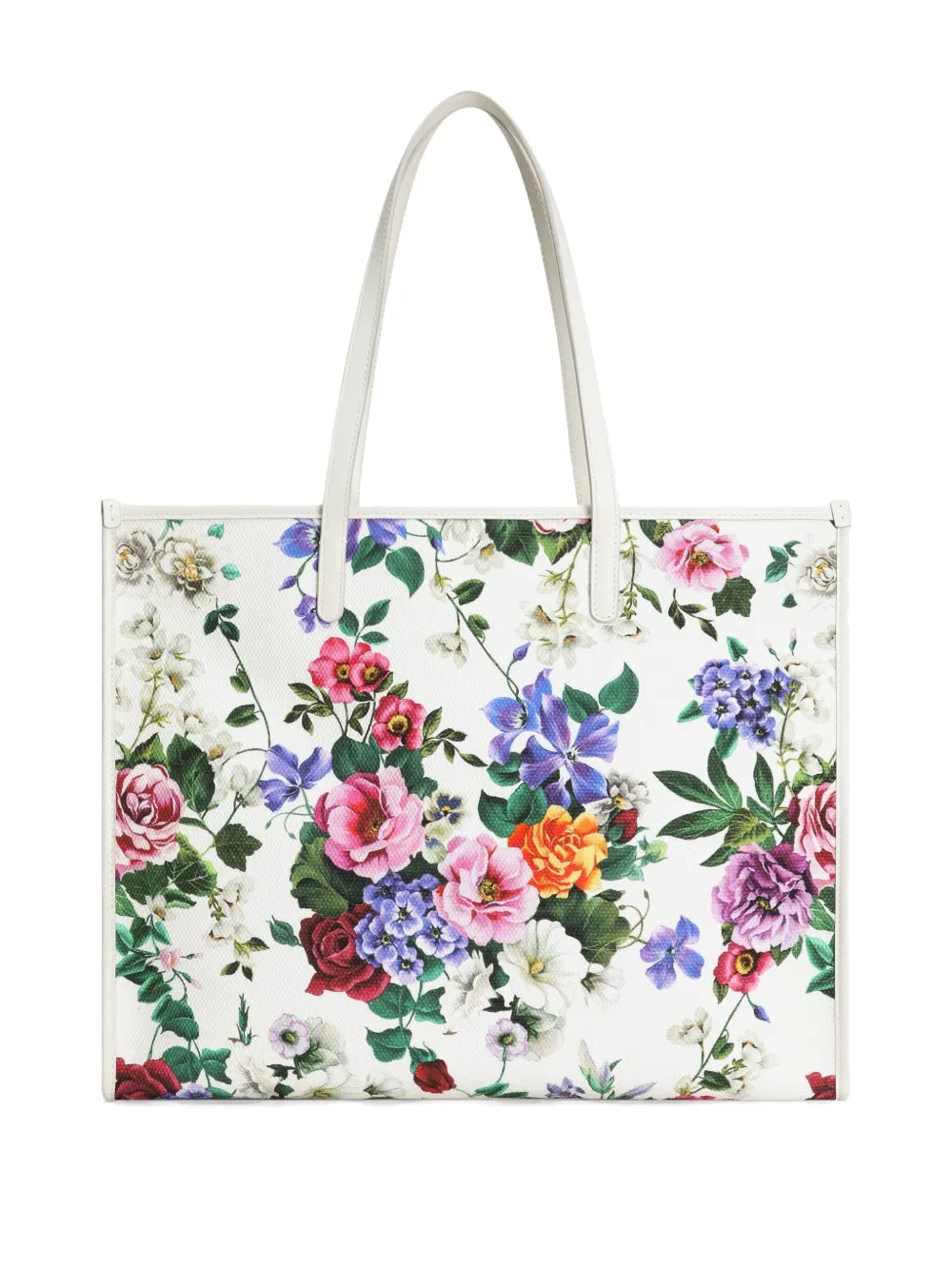 Dolce Gabbana Large Floral Print Shoulder Bag