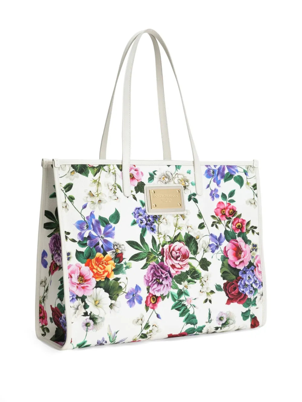 Dolce Gabbana Large Floral Print Shoulder Bag