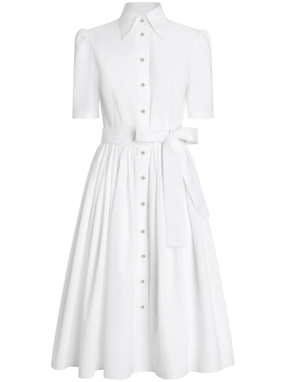 Dolce Gabbana Poplin Shirt Dress