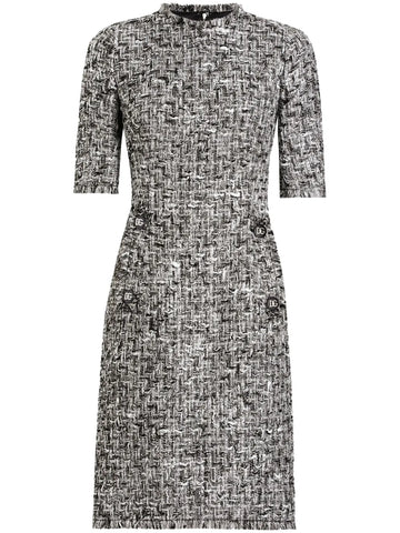 Dolce Gabbana Tweed Midi Dress