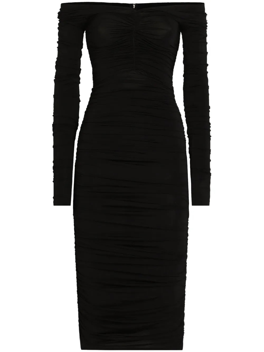 Dolce Gabbana Ruched Midi Dress