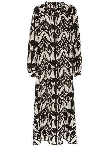 La Doublej Graphic Print Shirt Dress