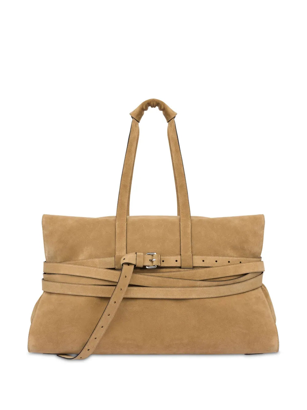 Moschino Tie Me Leather Shoulder Bag