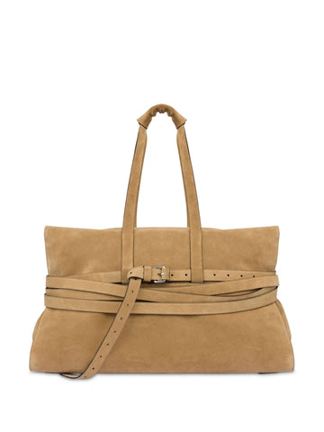 Moschino Tie Me Leather Shoulder Bag