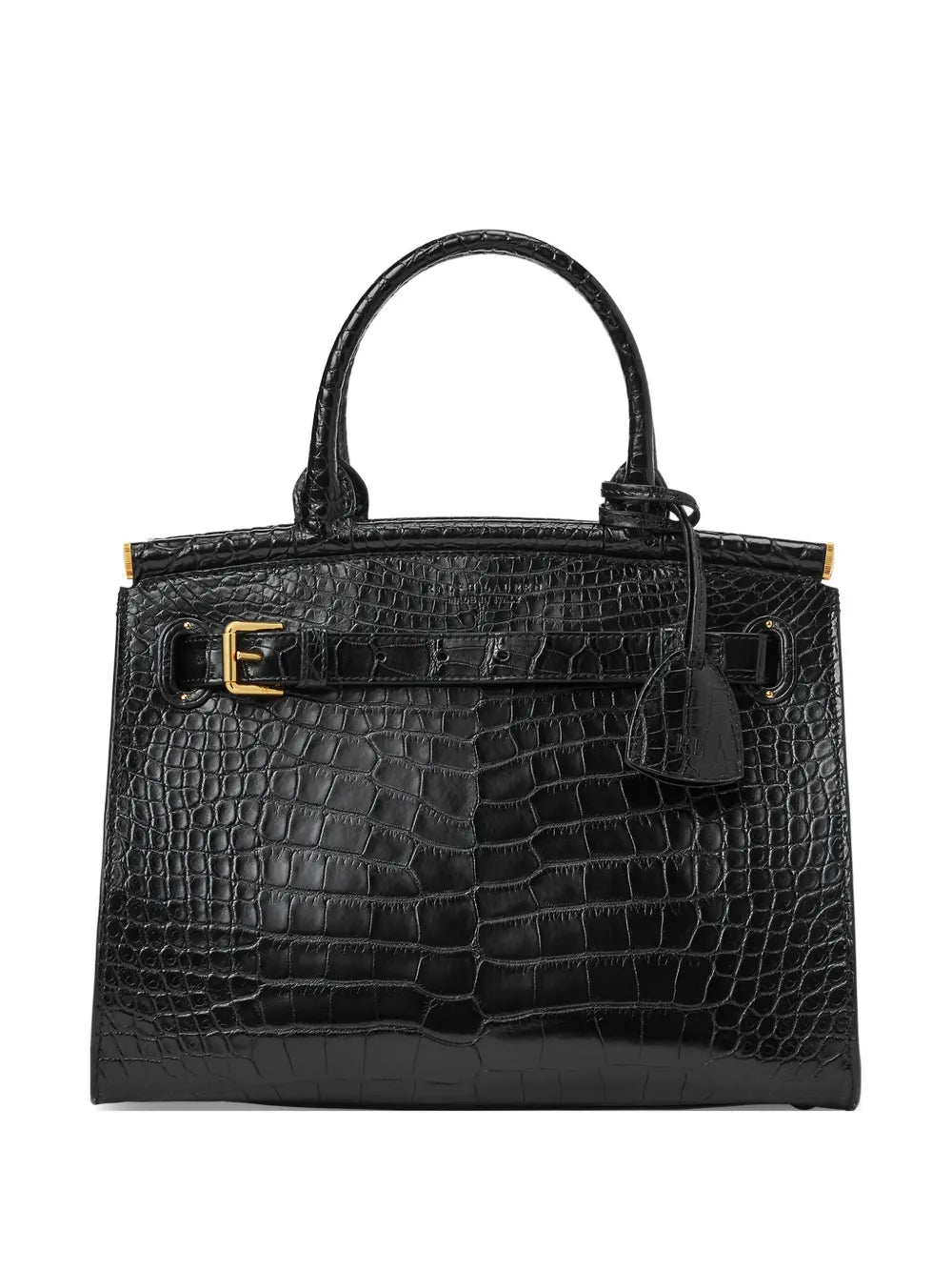 Ralph Lauren Collection Medium Caiman Shoulder Bag