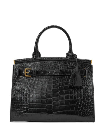 Ralph Lauren Collection Medium Caiman Shoulder Bag