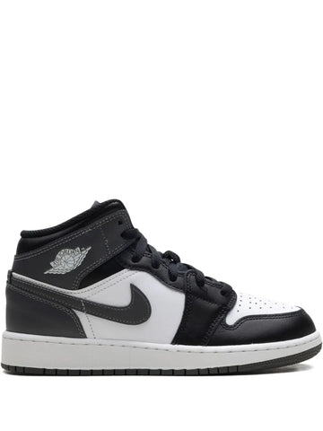 Air Jordan 1 Mid Black/ Iron Grey/ White Sneakers