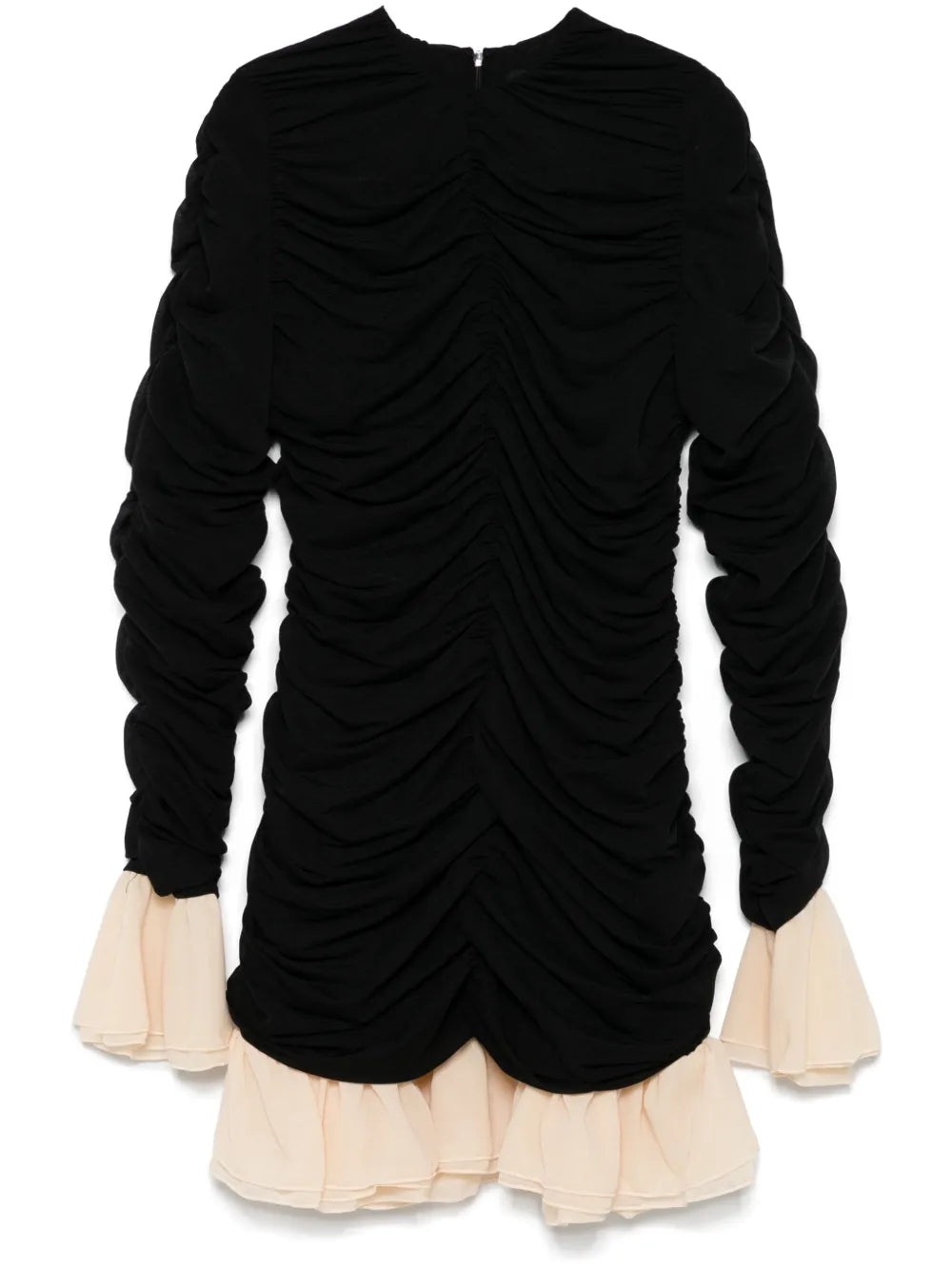 Rotate Birger Christensen Ruched Long Sleeve Mini Dress