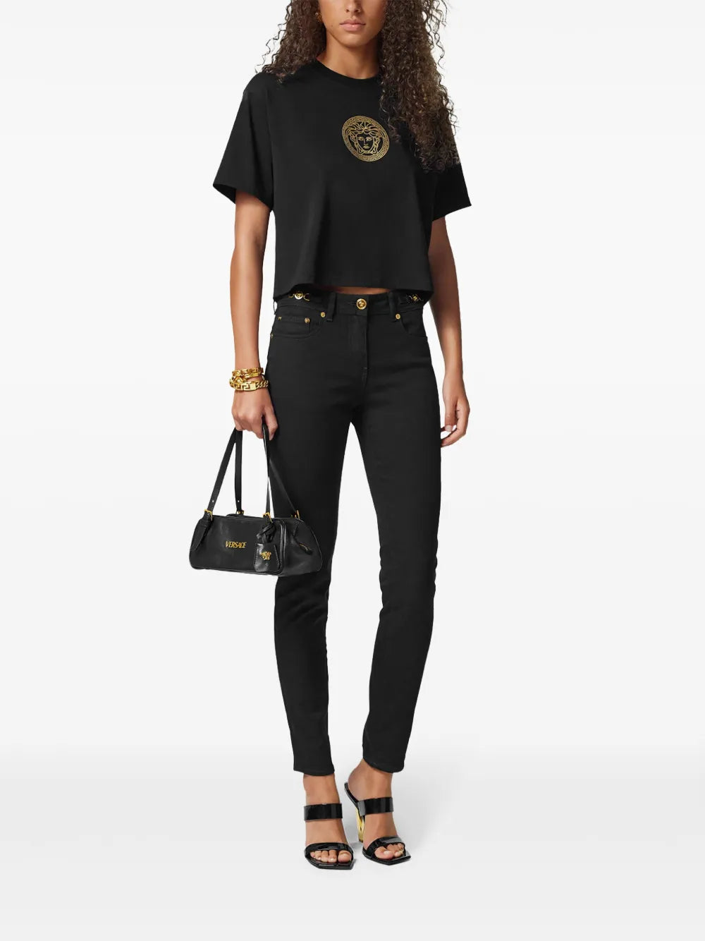 Versace Tag Bowling Shoulder Bag