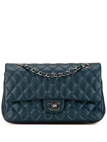 Chanel Pre Owned 2014 2015 Medium Classic Caviar Double Flap Shoulder Bag