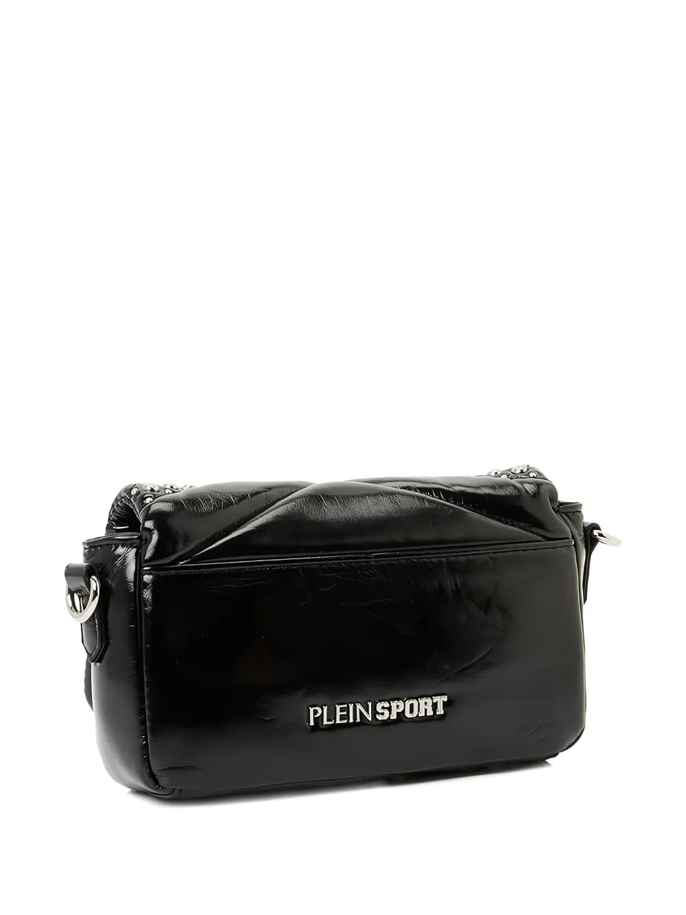 Plein Sport Small Cady Quilted Flap Shoulder Bag