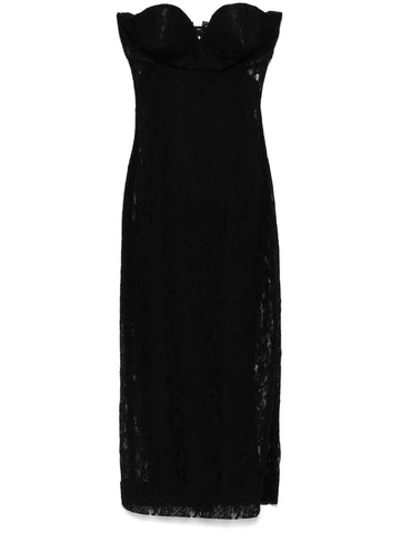 Dolce Gabbana Strapless Lace Dress