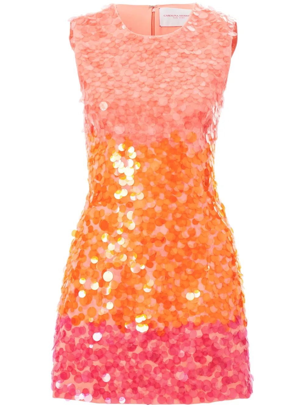 Carolina Herrera Ombre Paillette Mini Dress