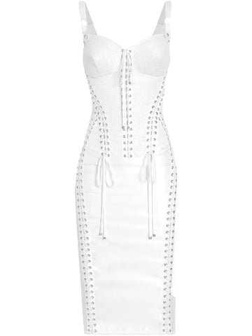Dolce Gabbana Panelled Midi Dress
