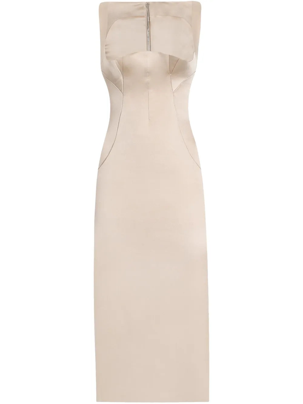 Dolce Gabbana Satin Midi Dress