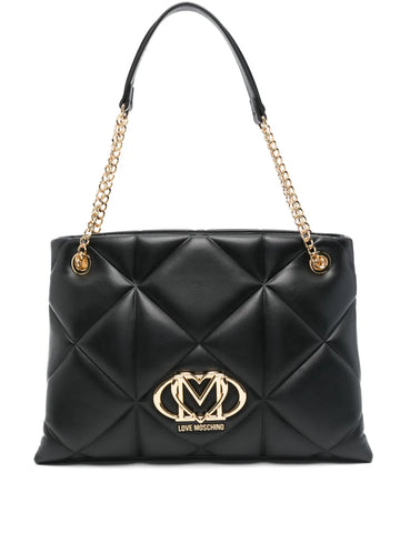 Love Moschino Logo Plaque Shoulder Bag