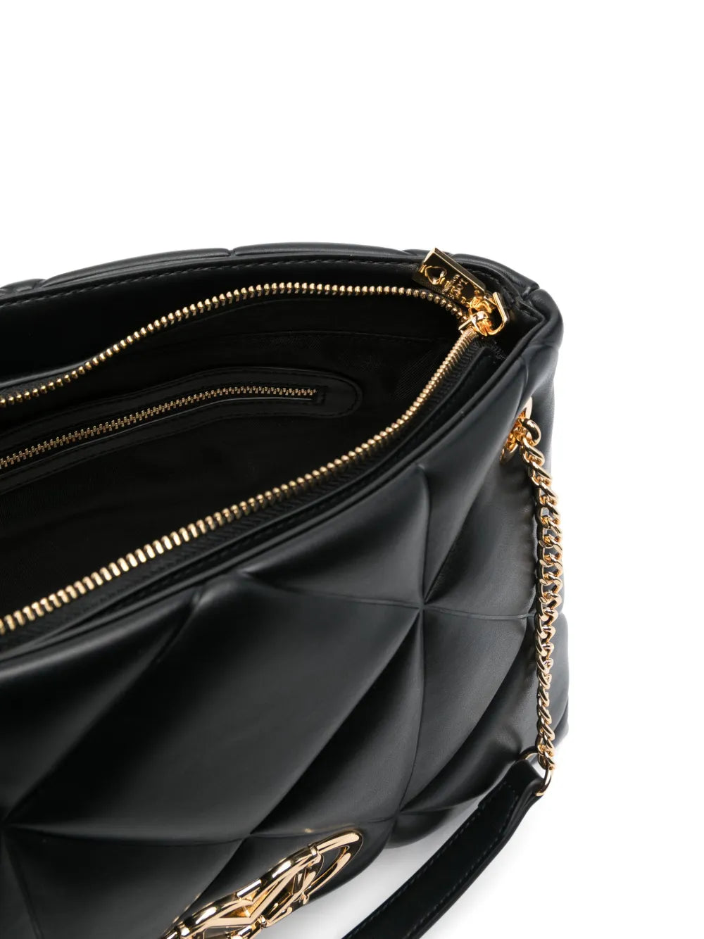 Love Moschino Logo Plaque Shoulder Bag