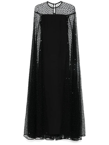 Nissa Sequin Embellished Gown