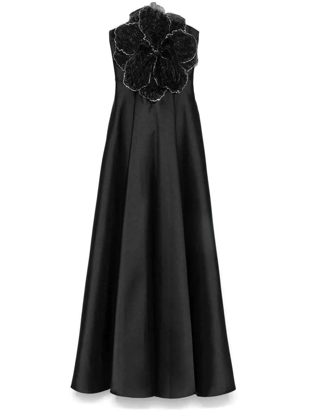 Nissa Floral Applique Maxi Dress