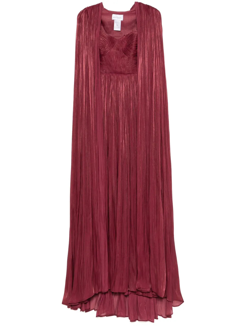 Ana Radu Layered Plisse Gown