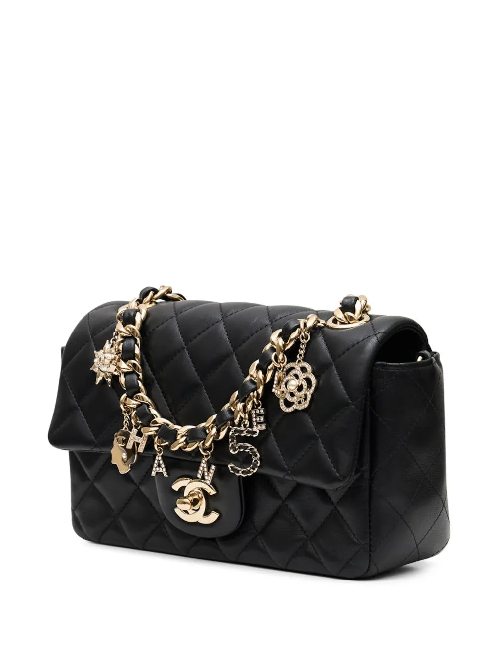 Chanel Pre Owned Mini Coco Charms Rectangular Flap Shoulder Bag