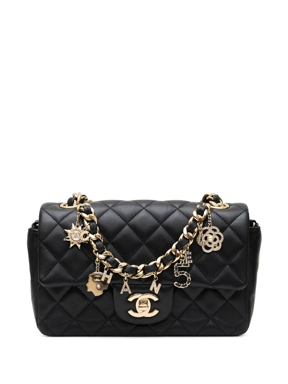 Chanel Pre Owned Mini Coco Charms Rectangular Flap Shoulder Bag