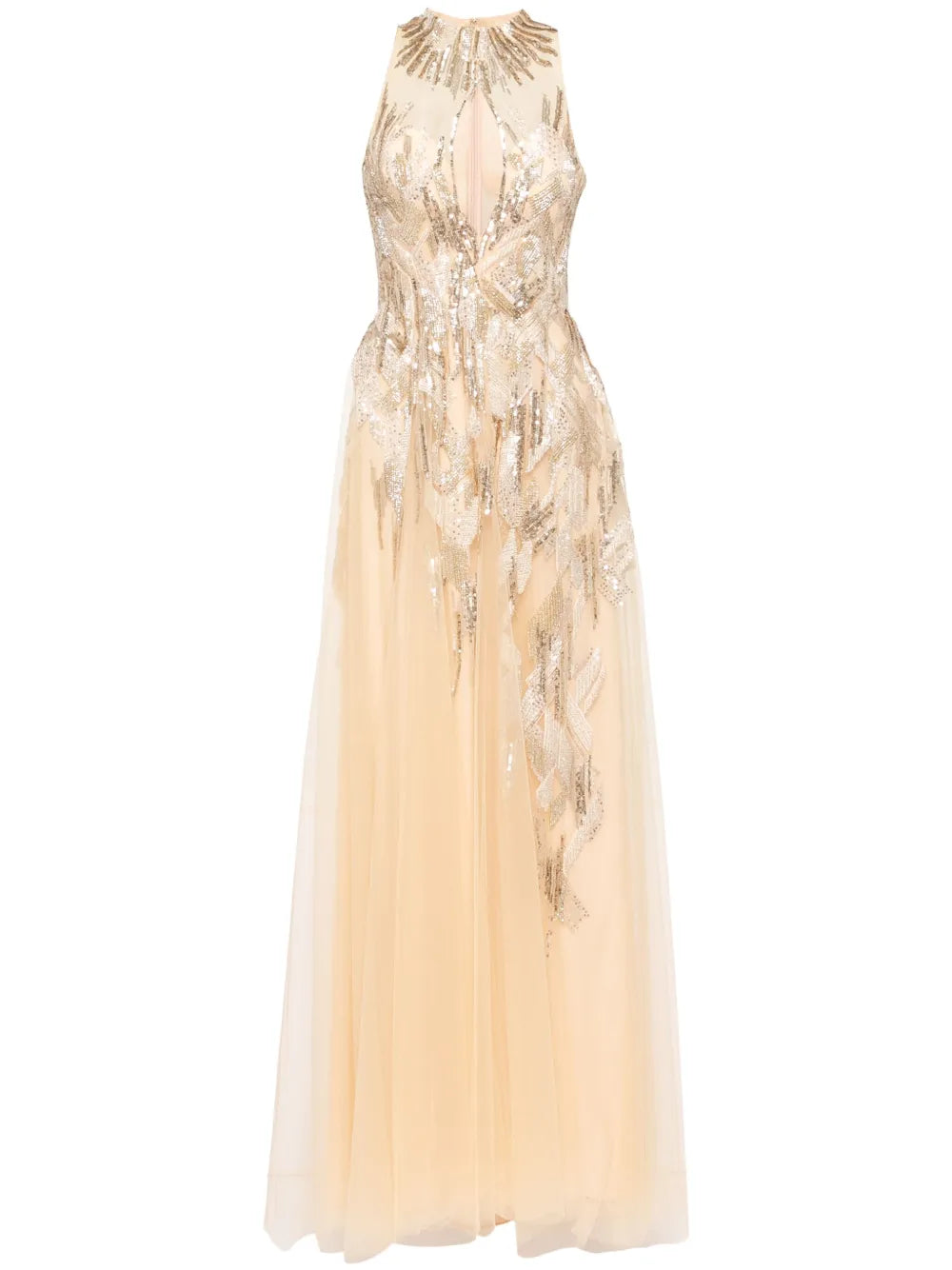 Saiid Kobeisy Long Embroidered Dress