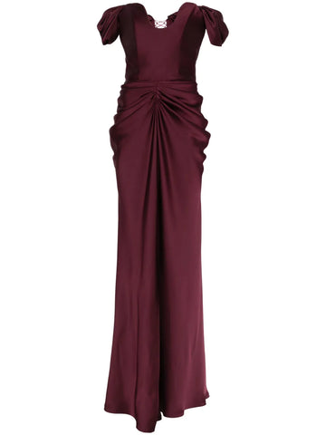 Ana Radu Drape Detail Maxi Dress